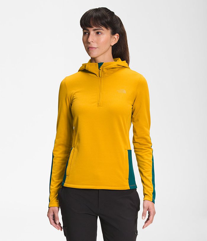 The North Face Pullover Dames Wayroute Hoodie FUIY42850 - Geel